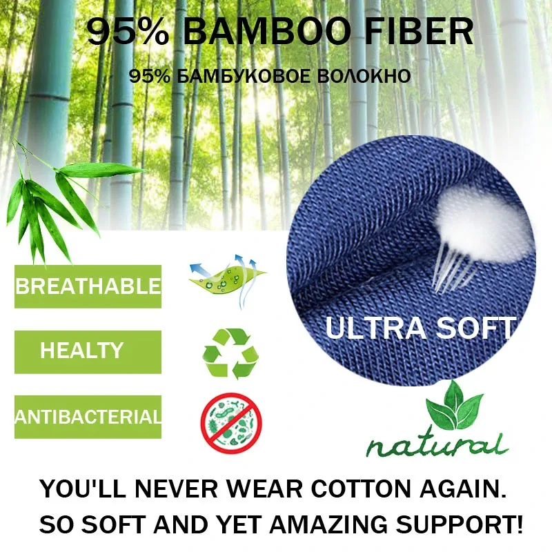 3 Packs Set Plus Size Solid Breathable Men Briefs Sexy Bamboo Fiber Hot Man Undrewear Black Sexy Male Panties New 5XL 6XL 2024 — image 2