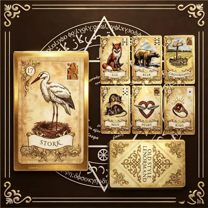 Lenormand-Karten im alten Stil – Vintage-Orakel-Deck für Wahrsagerei und Tabletop-Spiele — image 4