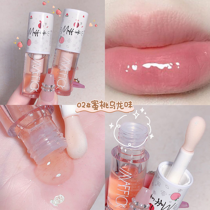 Make Up ความงามเกาหลีเครื่องสำอาง Lip Ink GLOSS Labial LIPS Moisturizer Jelly ลิปสติก Bright Oil Moisturizing Balm Big Lip Brush — image 5