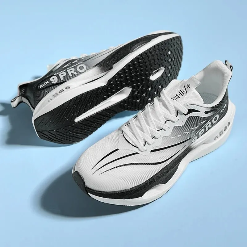 Men Running Shoes Cushion Stable Lightweight Sport Shoes Mesh Breathable Casual Sneakers Women Non-slip Outdoor Athletic Shoes
