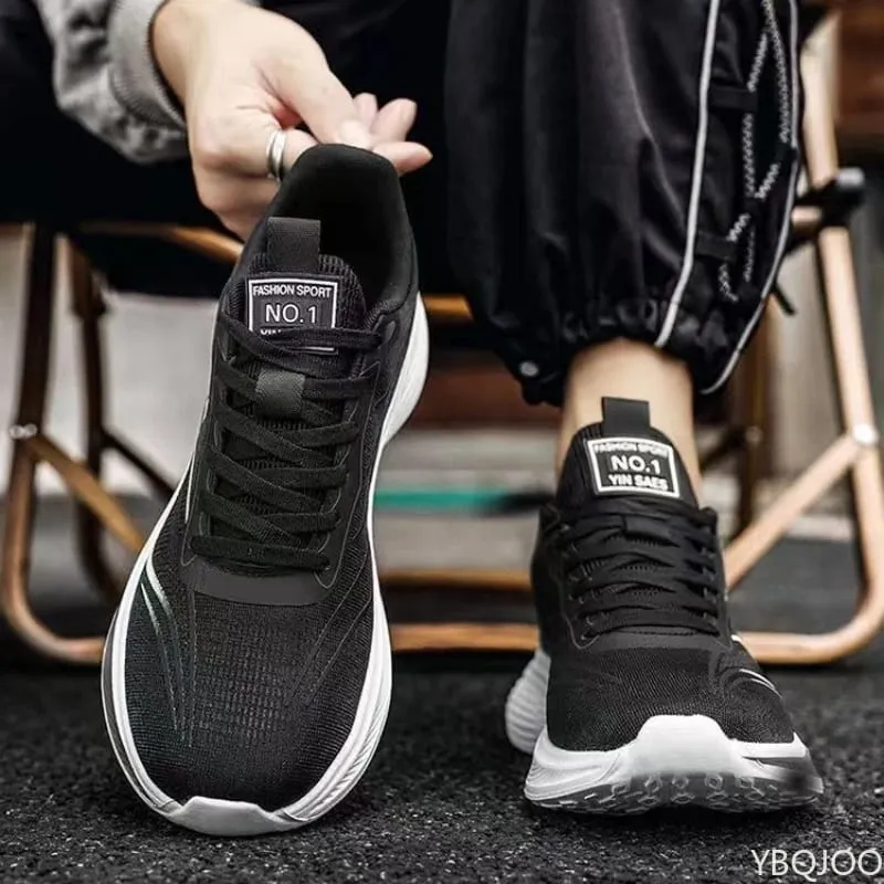 Forår sommer nye mænd afslappede komfortable sko enkle snørebånd Lette herresneakers moderigtige alsidige løbesko — image 4