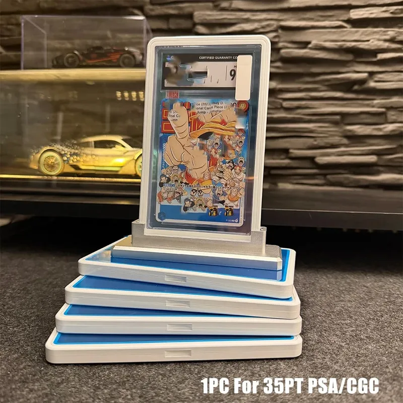 La carta collezionabile in lega di alluminio di colore sfumato multicolore protegge la custodia in metallo del supporto per la carta classificata CGC 35PT PSA — image 30