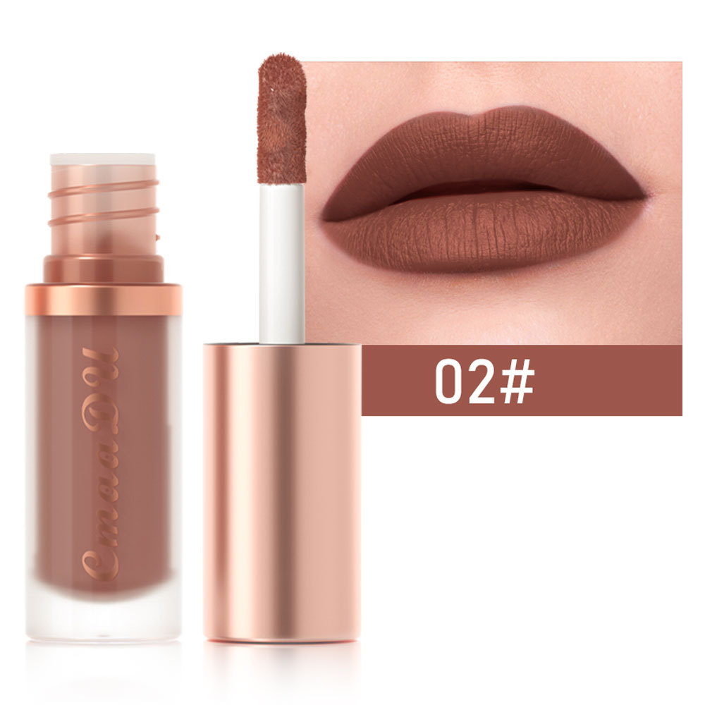 1 stücke Wasserdichte Matte Samt Lip Glasur Feuchtigkeitsspendende Langlebige Nicht-stick Tasse Nicht Leicht Zu Verblassen Lip Gloss lippenstift Make-Up