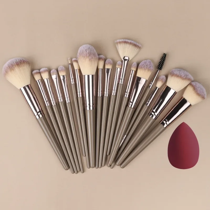 Set di pennelli per trucco da 20 pezzi Professionale Dettagli super morbidi Blush evidenziatore Fondotinta correttore Pennello per ombretto Strumento di bellezza per donna — image 29