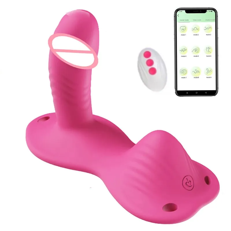 Yastık Giyilebilir Vibratör APP Uzaktan Kumanda 9 Modları Klitoral G-spot Masaj Stimülatörü Kadın Masturbator Bayanlara Seks Oyuncak — image 9