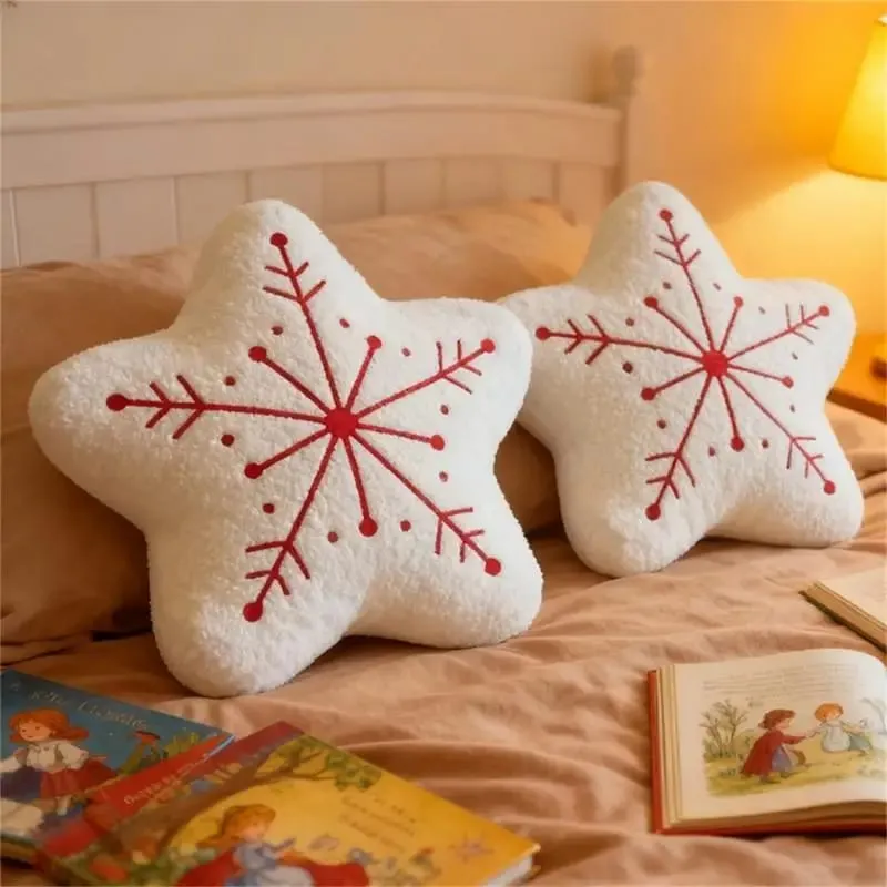 Plush Pillow Christmas Cushion for Bedroom and Sofa Decors Soft Stuffed Throw Pillow Holiday Decoration for Kids and A2UB