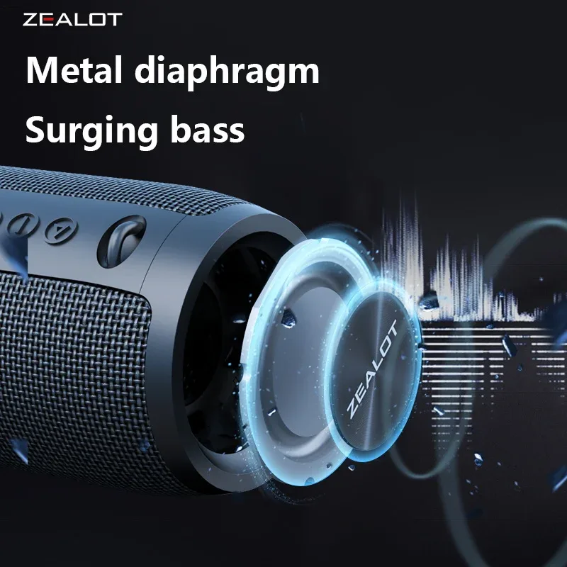 S51 Pro 40W Wireless Speakers Outdoor Portable Subwoofer Speaker 5200mAh Battery 24 Hours Playtime Loud Stereo. — image 4