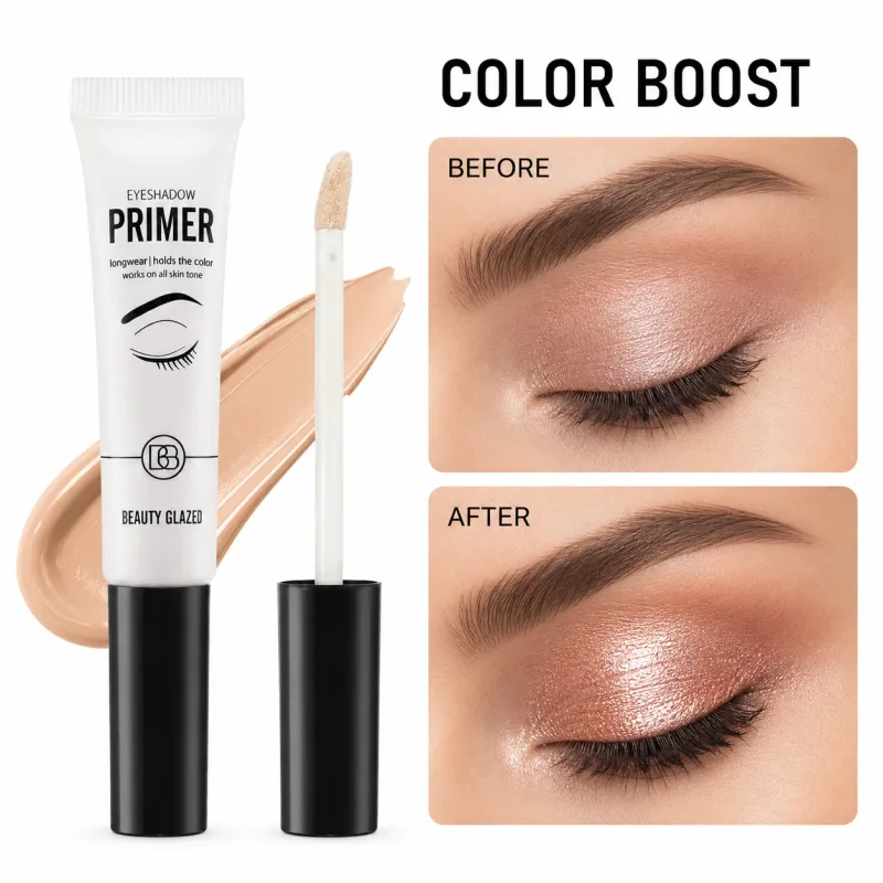 Base de maquillage pour fard à paupières, lisse et résistant aux plis, imperméable, tenue longue durée, translucide, 1 pièce — image 3
