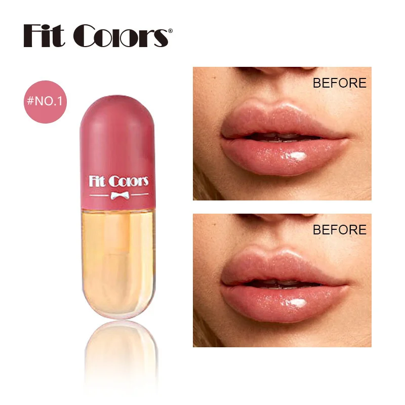 Mini Capsule Liquid Lip Blam Hydratační Transparentní Barva Měnící Lip Plumping Olejové Zrcátko Jelly Plumping Lip Gloss Kosmetika — image 9