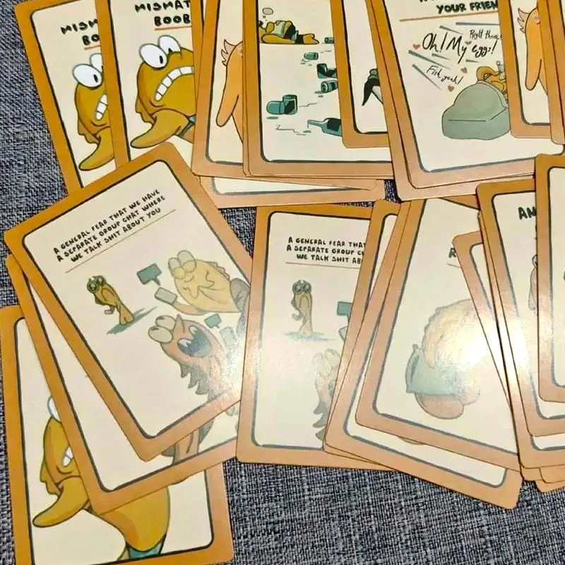 Go Fish Card Game Yourself Fun Gag Gift Permainan Papan Kelakar dengan Permainan Pesta Interaksi Keluarga Malam Twist untuk 2+ Pemain — image 5
