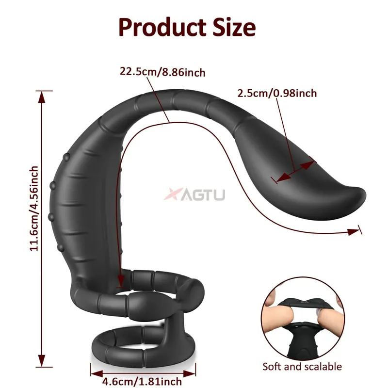 APP Control Vibrating Butt Plug Cock Ring for Men Prostate Massager for Gay Anal Vibrator Penis Ring Adult Sex Toy for Men — image 4