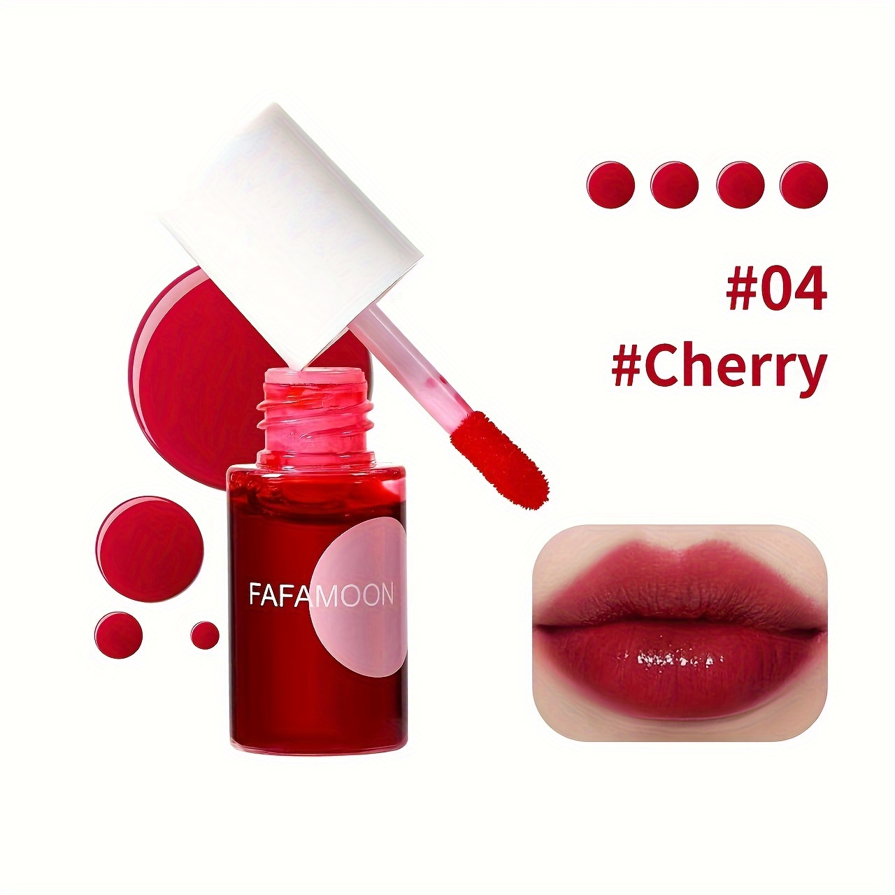 Teinte fruitée pour les lèvres, brillant à l'eau, liquide hydratant, imperméable, antiadhésif, pigment élevé, couleurs vibrantes longue durée