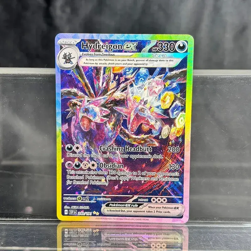 Holographic Game Trading Collection PTCG Proxy karty Charizard Pikachu Mew EX Singl PKM fóliové karty Gengar VMAX Skyridge (SK) — image 16