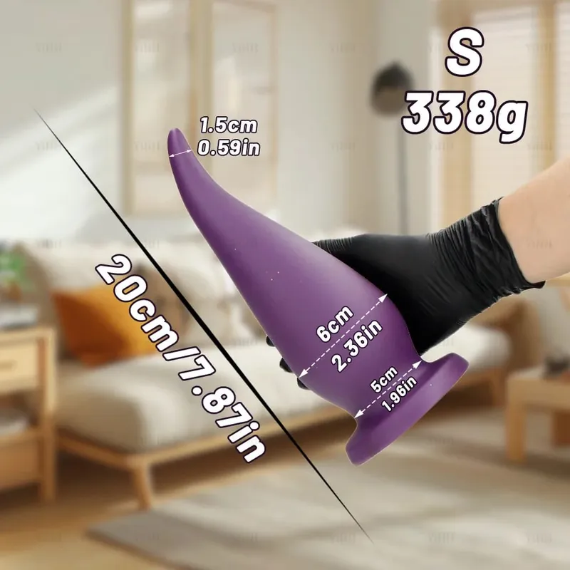 6/8/10/11cm Super Tebal Dubur Buttplug Ekstra Panjang Dubur Plug Fisting Dildo Penembusan Dubur Mainan Seks untuk Wanita Lelaki Urut Prostat
