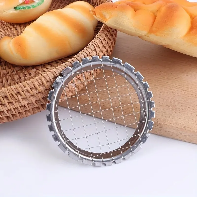 1pc 원형 그리드 커터 슬라이서 - 계란에 이상적 버섯 및 야채 필수 주방 도마 장치 — image 8