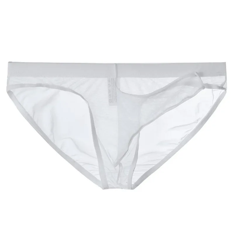 Herrunderkläder Mesh Transparent elefantnäsbyxor Tunna Lättvikts Snabbtorkande kalsonger som andas med låg midja — image 8