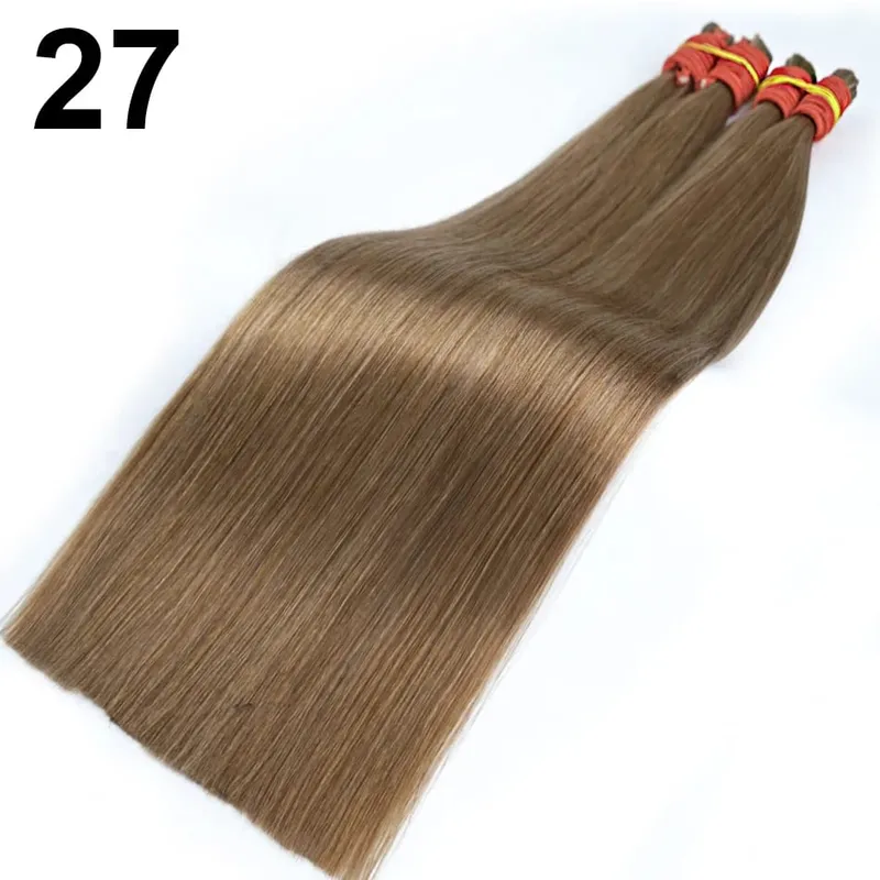 No Weft 100% Real Human Hair Extensions Remy Human Hair Bulk Unprocessed Natural Black Virgin Indian Hair Braiding for Women — image 15