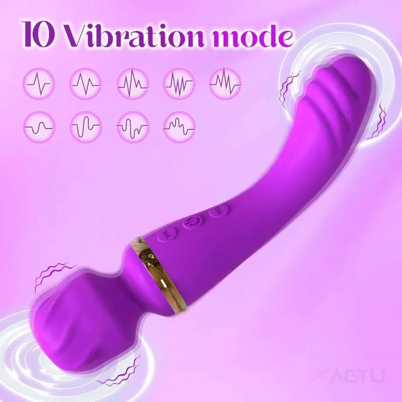 AV ที่มีประสิทธิภาพ Vibrator สำหรับผู้หญิงหัวนม G Spot Clitoris Stimulator Magic-Wand Dildo หญิง Masturbation ผู้ใหญ่ของเล่น FAST การ... — image 2