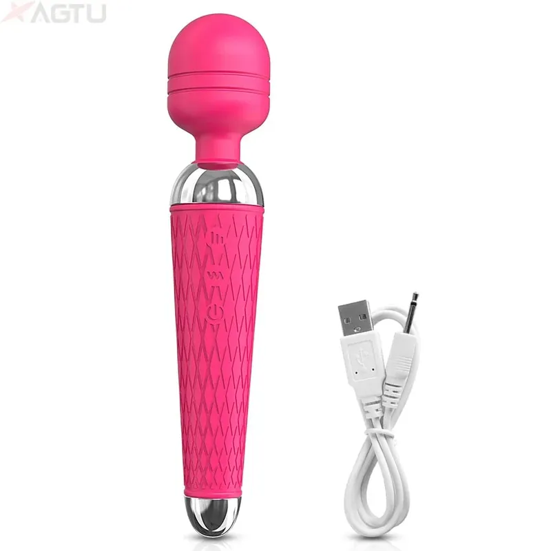 AV Vibrator for Women Clitoris Stimulator Nipple G Spot Magic-Wand Dildo Female Vibrating Masturbation Adult Sex Toy for Women — image 9