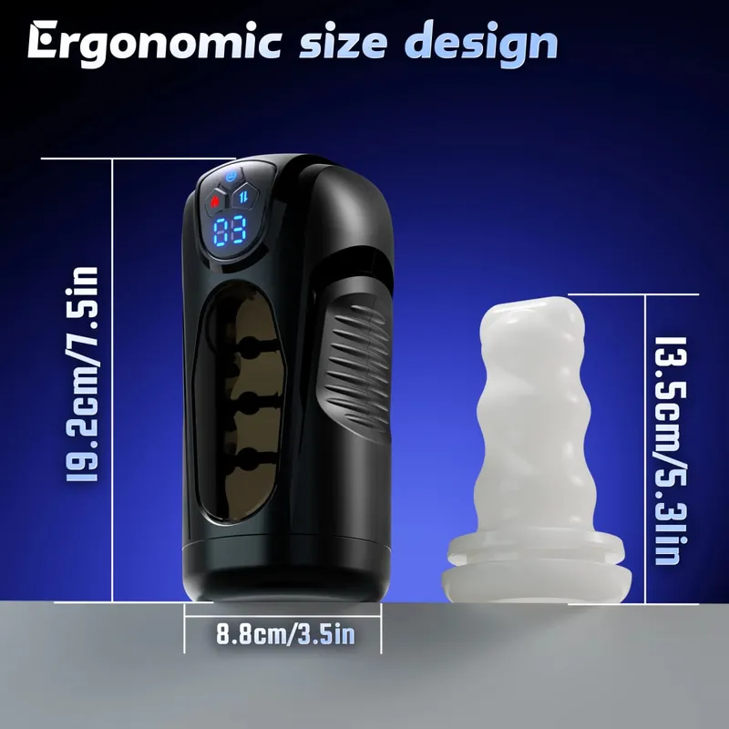 Männlicher Masturbator, automatischer Stoß, Vibration, Heizung, Masturbationstasse, Taschenmuschi, Penispumpe, Blowjob, Sexspielzeug für Männer — image 4