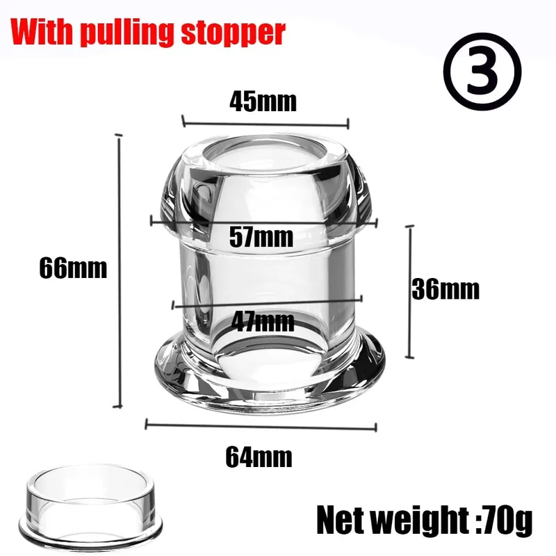 Végbélnyílástágító prosztatamasszázs üreges tükörtükrű, fenékdugó anális gyöngyök dugóval, felnőtt szexjáték nőknek, férfiaknak — image 8