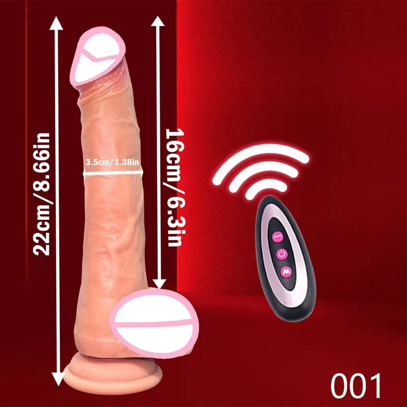 9 trybów wibracji 3 tryby rozciągania i 3 tryby wytrząsania Dildo elektryczne kobiece zabawki erotyczne silikonowe Dildo teleskopowe wibracje wibracyjne ogrzewanie 18+ — image 13