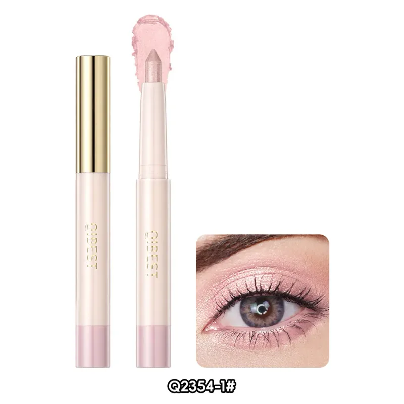 1 adet parlak şampanya Eyeliner kalem Glitter göz farı yalan ipekböceği kalem su geçirmez güzellik kozmetik kadın makyaj