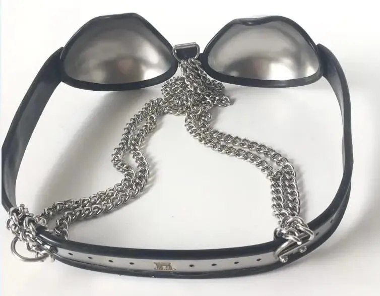 Soutien-gorge réglable en acier inoxydable pour femme, brassière, forme de poitrine avec serrure, dispositif de ceinture de chasteté, jouet sexuel Ddsm, 3 couleurs — image 5