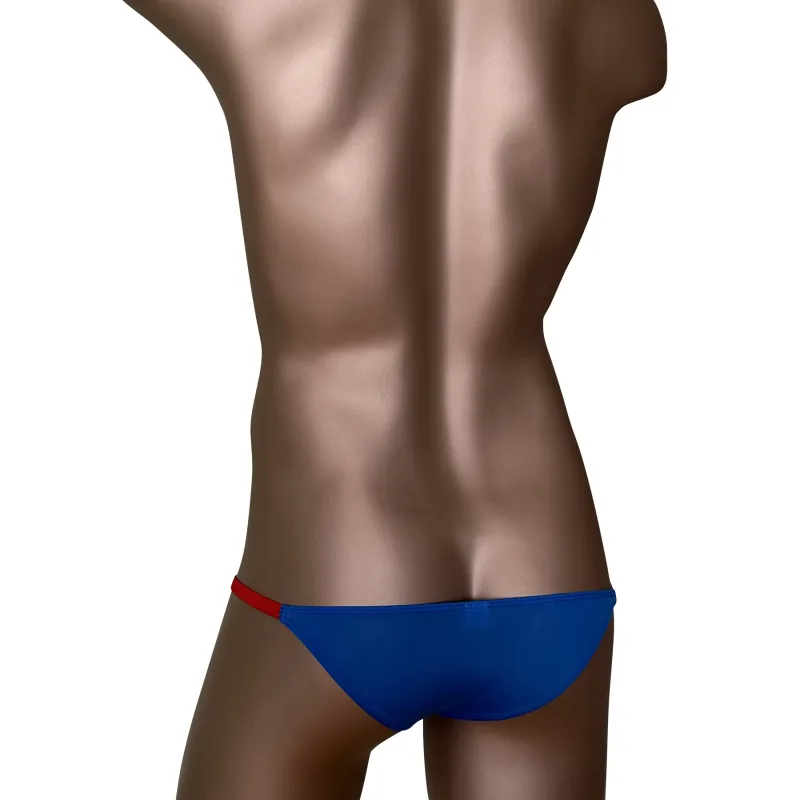 Herren-Slips mit niedriger Taille, Farbkontrast, Eisseide, hervorstehende, durchscheinende, stereoskopische Tasche, sexy Unterwäsche — image 7