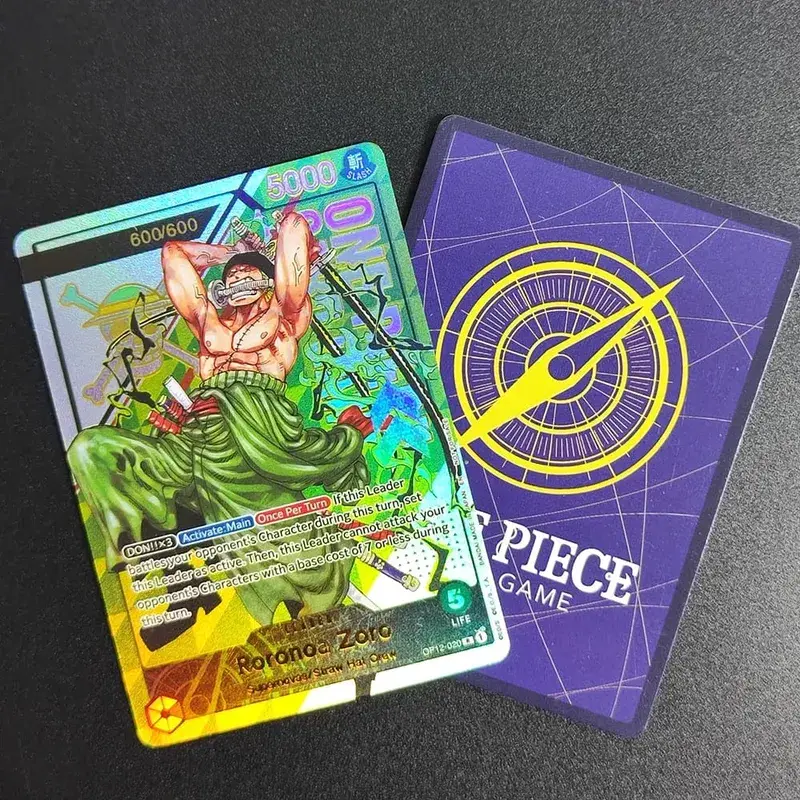 DIY One Piece Card Game Treasure Cup Roronoa Zoro OP12-020 Serialized 1/600 600/600 Collection English Anime Cards — image 6