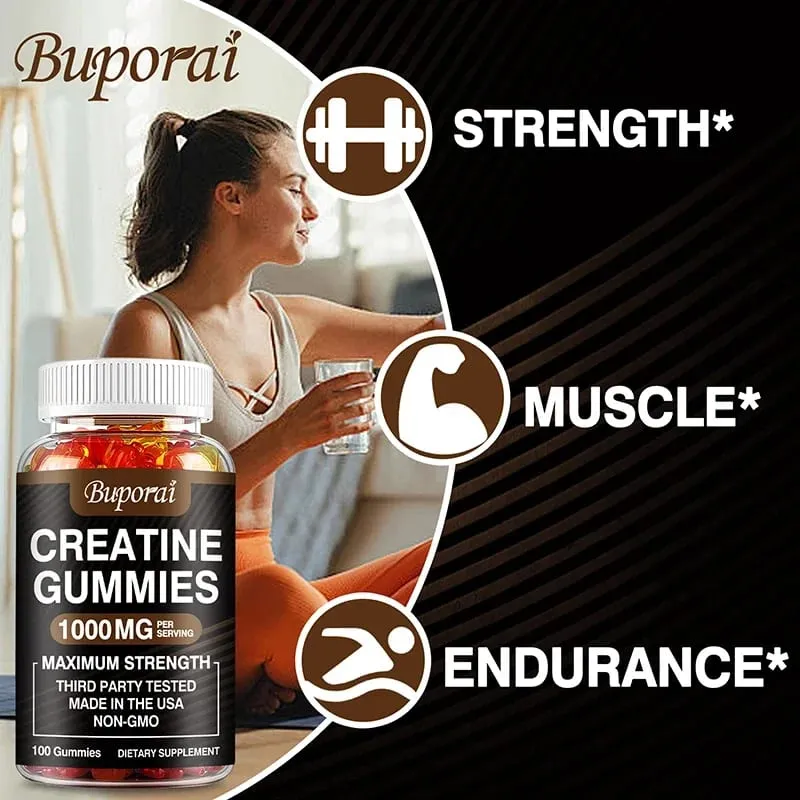 Creatine Monohydrate Gummies - Build Strength Promote Muscle Growth Improve Endurance and Energy — image 5