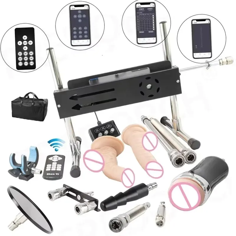 Yapay Penis Ekleri ile 200W Süper Güçlü İnme 1-15cm Otomatik Mastürbasyon Makinesi Destek Üç Kontrolör Seks Makineleri — image 8