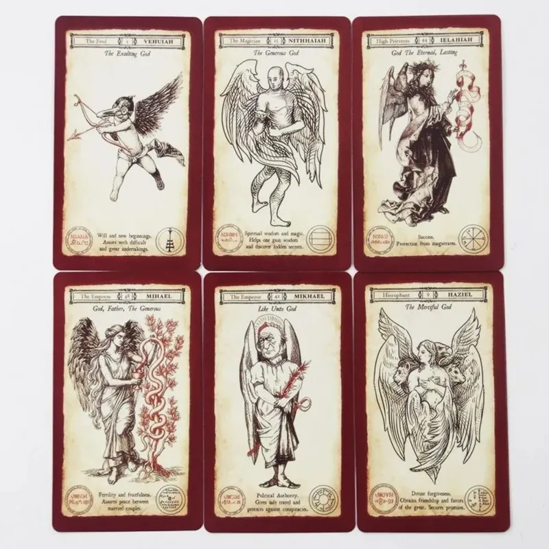 72 Kabbalistic Angels Oracle Angel-Evoking Tarot Deck – 78 göttliche Führungskarten mit Engelssiegeln und Namen, 10,3 x 6 cm — image 6