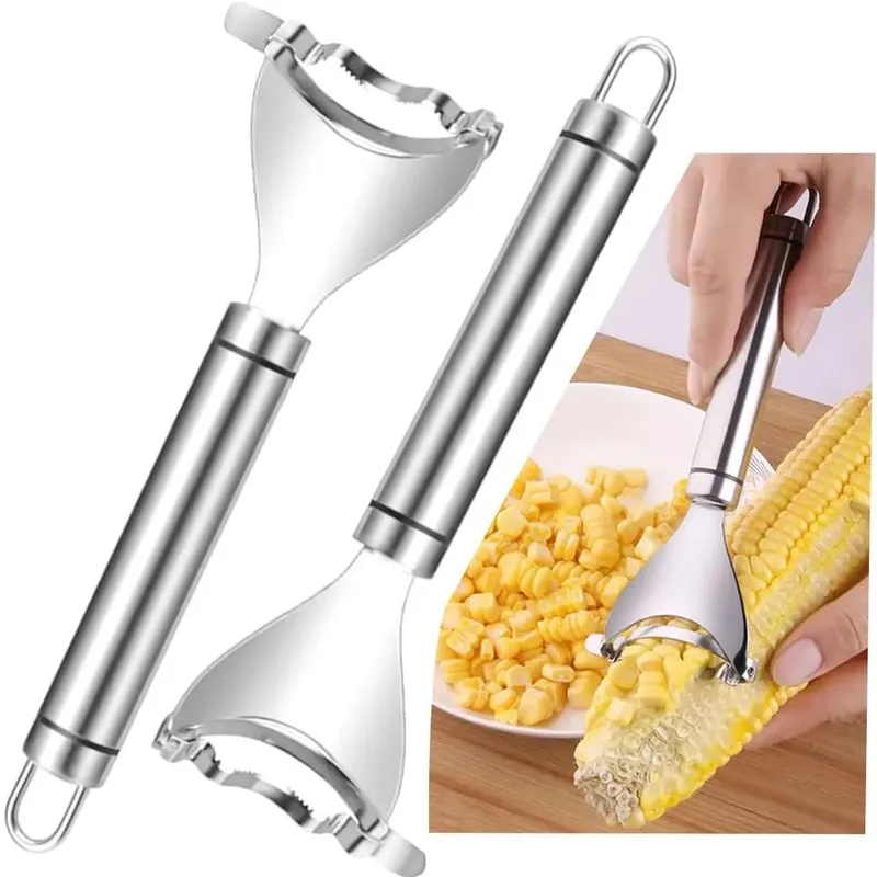 Corn Peeler For Corn On The Cob Stripper Tool Removes Corn Kernels From Cobs In Seconds Kitchen Gadget Stripping Tool — image 8