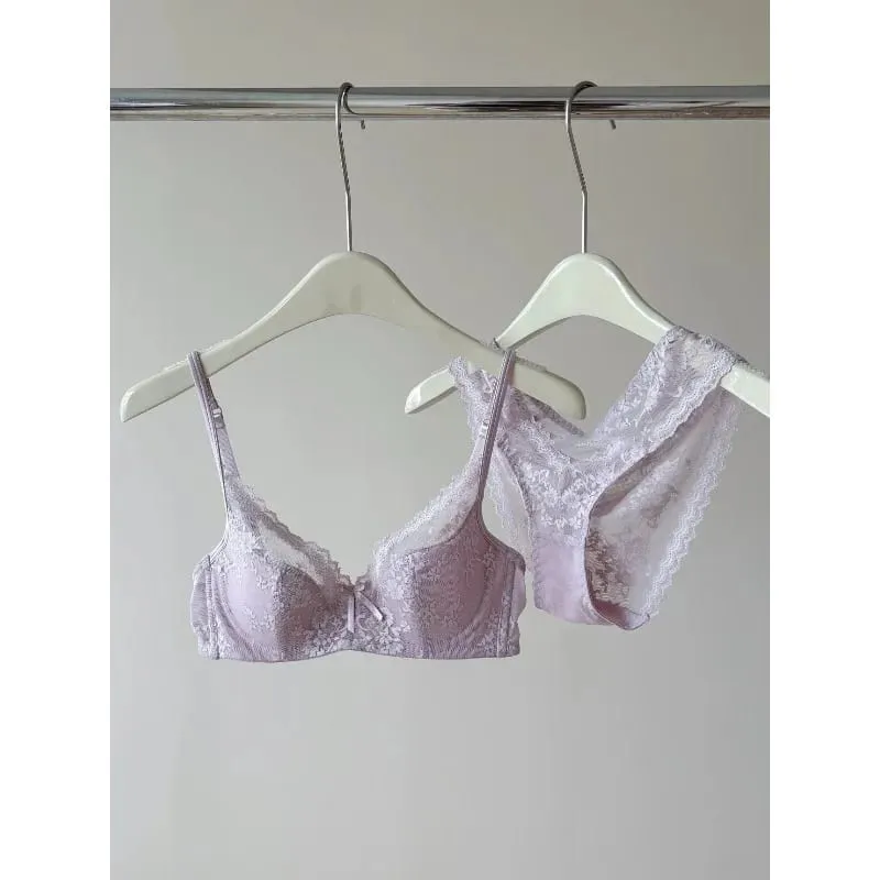 Reggiseno con ferretto in pizzo stile francese | Reggiseno push up a mezza coppa, busto grande, set intimo estivo leggero e dimagrante anti-cedimento BANERDANNI — image 6