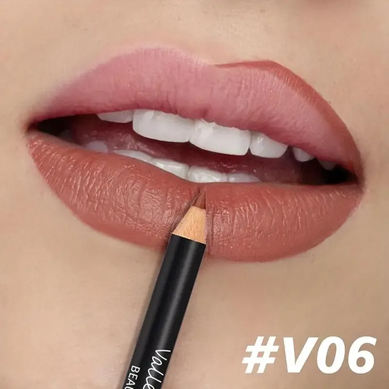 Wood Velvet Matte Lip Liner | Long-Lasting Non-Drying | Versatile Colors | Includes Berry Brown Pink Purple and Red — image 13