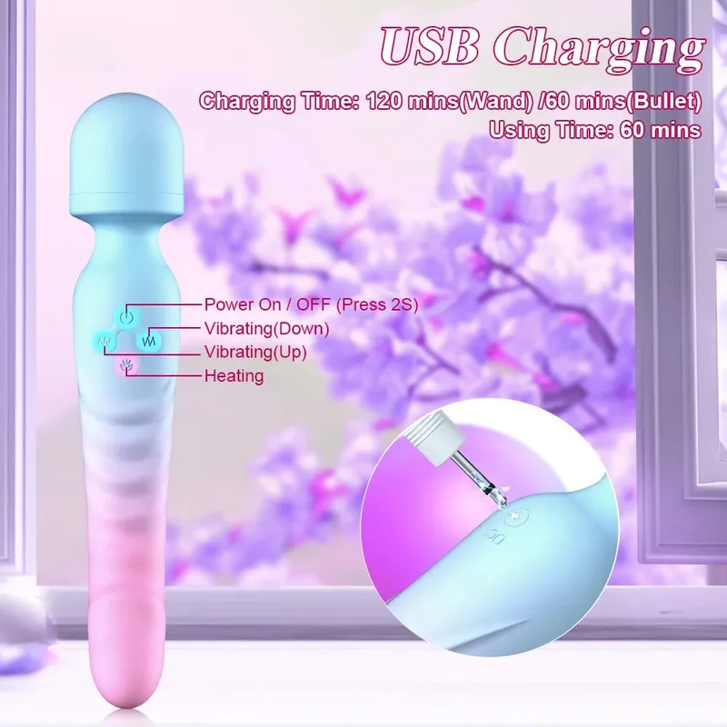 3 IN 1 โหมดที่มีประสิทธิภาพVibrator AV Sex Machine Magic Wand Clitoris G Spot Stimulatorหญิงช่องคลอดMassagerผู้หญิงผู้ใหญ่ของเล่น — image 4