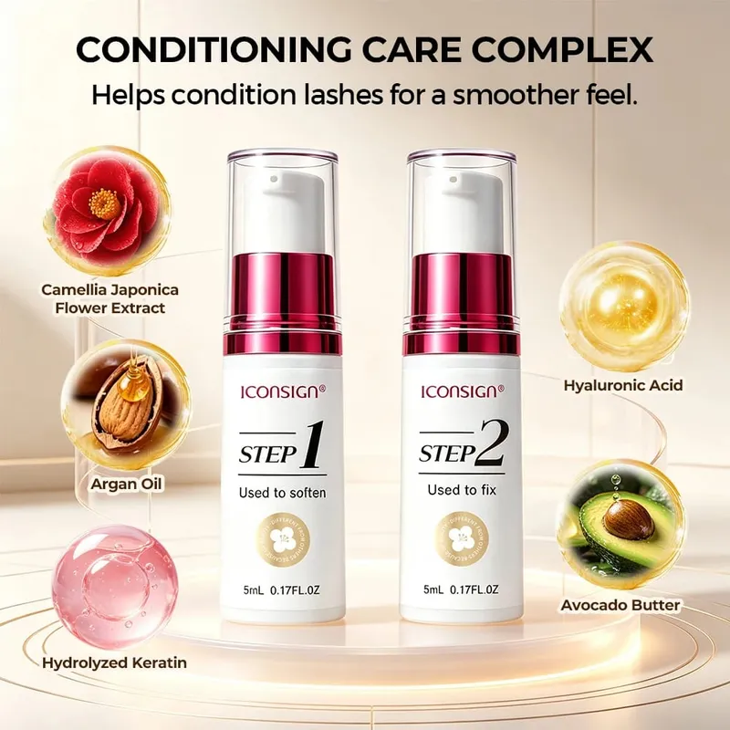 Sistem Mengangkat Bulu Mata Pantas Tanpa gam Korea Camellia Bulu Mata Laminasi Kening Mengangkat Perm Makeup Kosmetik Kit Penuh — image 5