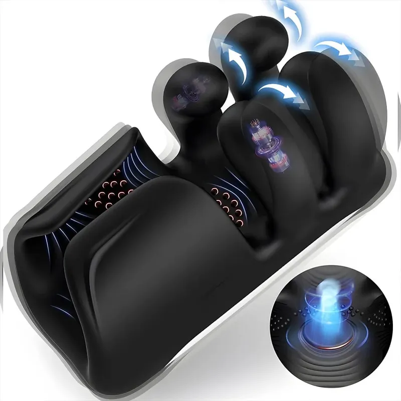 Masseur de gland masculin, vibrateur de Stimulation d'entraînement de pénis pour retarder l'éjaculation, jouets sexuels pour adultes pour hommes