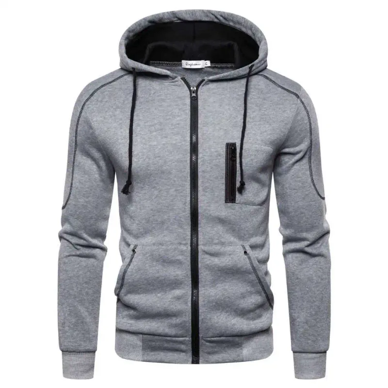 Men's Hoodie Black White Army Green Red Hooded Color Block Fleece Cool Casual Winter Clothing Apparel Hoodies Sweatshirts — image 12