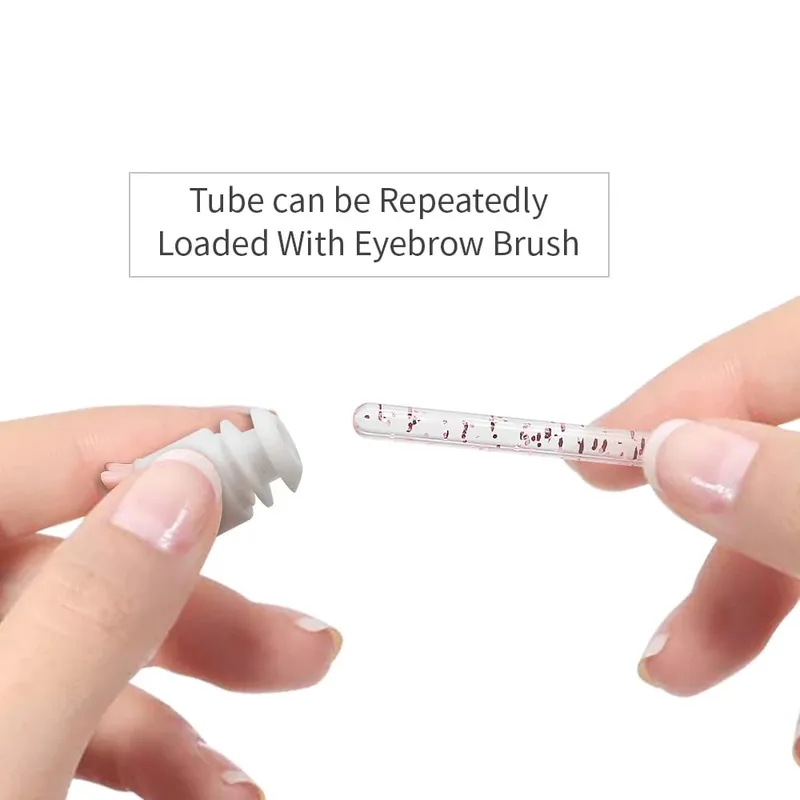 10/50PCS Reusable Eyelash Brush Tubes Eyebrow Brush Eyelash Wands Replaceable Dust-proof Cleaner Storage Tubes Makeup Tool — image 3