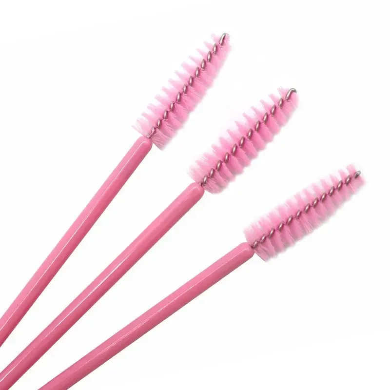 50 pièces pour greffer des cils Extension femmes pinceaux de maquillage outils jetables en Nylon Mascara baguette applicateur pinceaux à cils — image 10