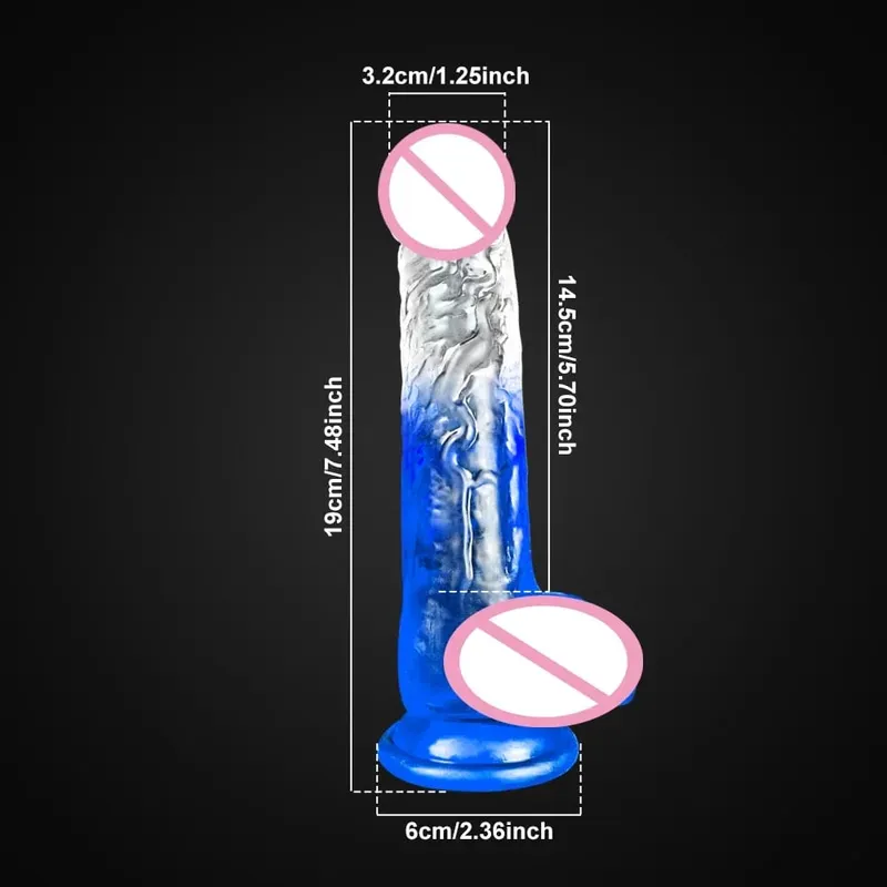 4 tailles Transparent gelée douce gode réaliste fausse bite pénis ventouse godemichet Anal jouets sexuels pour femme hommes vagin Anal jouets sexuels — image 13
