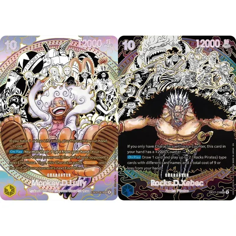 Bộ sưu tập Thẻ Monkey D. Luffy EB04-061 OPCG EN Tỏa Sáng Sáng Tạo Hiếm Hình Ba Chiều Nổi Họa Tiết Giấy Bạc Thẻ — image 5