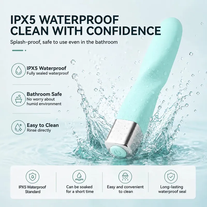 16 โหมดDildo Vibratorสำหรับผู้หญิงG Spot Clitoralกระตุ้นช่องคลอดแบบพกพาที่เงียบสงบSlim Personal Massagerของเล่นสำหรับผู้ใหญ่ — image 3