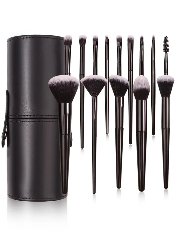 ชุดแปรงแต่งหน้าสีดำ Professional Super soft แปรงรายละเอียด Blush Brush Foundation คอนซีลเลอร์อายแชโดว์แปรงผู้หญิงเครื่องมือความงาม — image 9