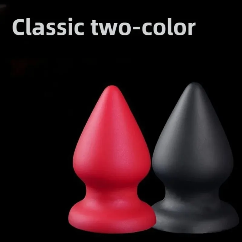 Palam Dubur Besar Silikon Cecair Palam Punggung Kon Lembut Dildo Dubur Besar untuk Wanita Lelaki Urut G-spot/prostat 18+ Mainan Seks — image 3