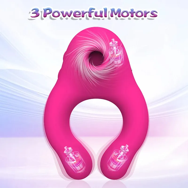 Eiaculazione ritardata Anello del pene Sex Shop Materiale morbido Anello del rubinetto Succhiare stimolatore del clitoride Massaggiatore dello scroto Giocattoli del sesso per le coppie
