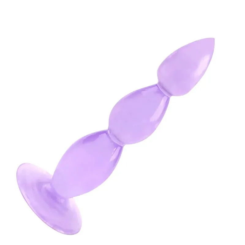 Perline plug butt Plug anale morbido con ventosa ano Toys Big Balls Silicone G-Spot Stimolante Butt Plugs Giocattoli adulti del sesso per coppia