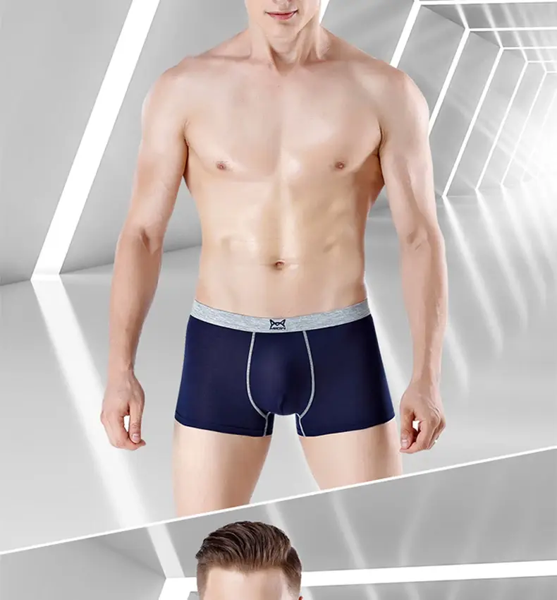 MiiOW 3pcs 40S Modal Men Boxers Underwear Breathable Mesh Men's Panties Boxershorts 3A Graphene Antibacterial Man Underpants 3256806622346870 — image 14